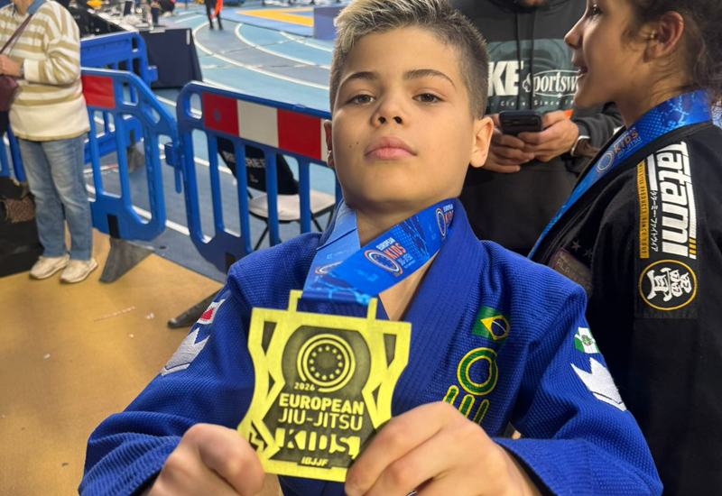 Theo Garcia conquista medalha no Europeu de Jiu-Jitsu na Irlanda