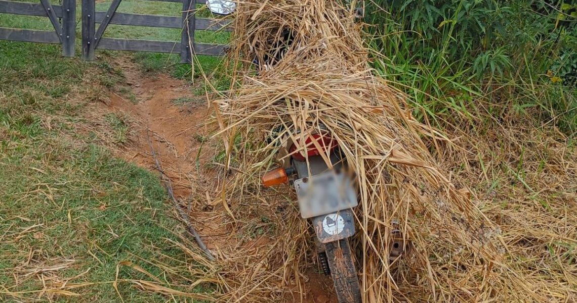 PM recupera moto roubada em Palma e prende homem por receptação na Boa Sorte em Leopoldina