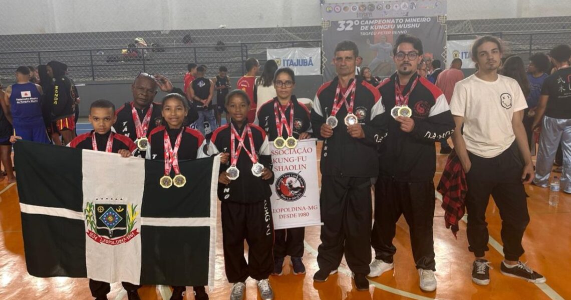 Equipe de Leopoldina se destaca no Mineiro de Kung Fu e garante classificação para o Brasileiro