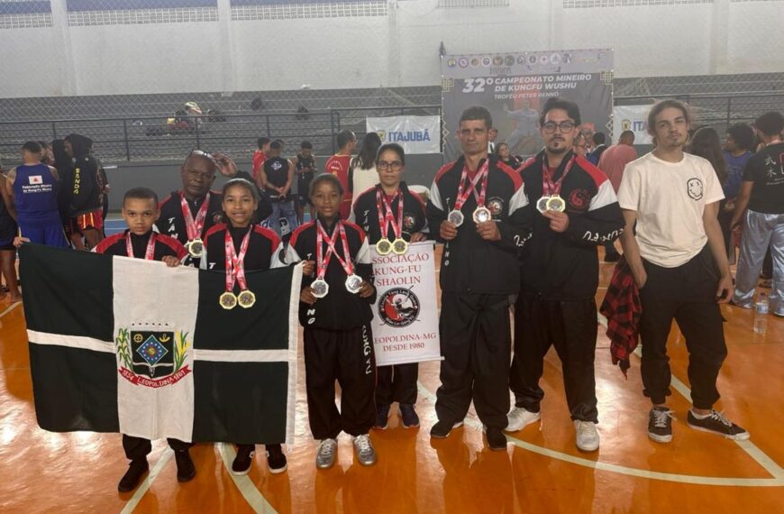 Equipe de Leopoldina se destaca no Mineiro de Kung Fu e garante classificação para o Brasileiro