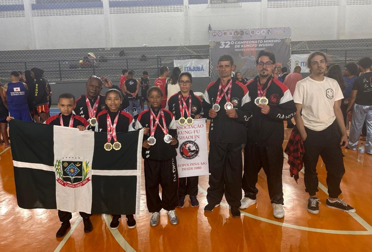 Equipe de Leopoldina se destaca no Mineiro de Kung Fu e garante classificação para o Brasileiro