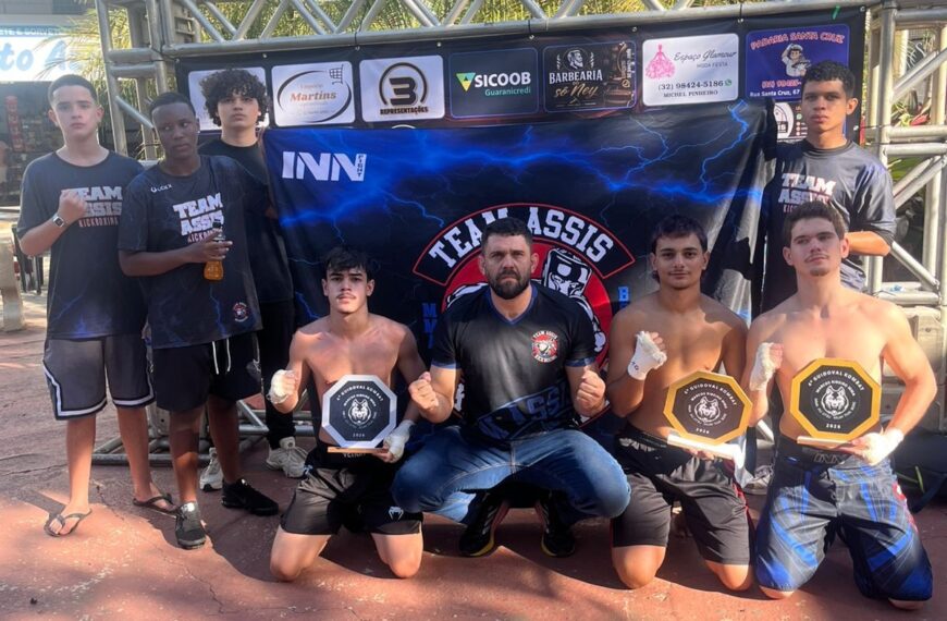 Atletas de Leopoldina conquistam duas vitórias por nocaute em evento de artes marciais em Guidoval