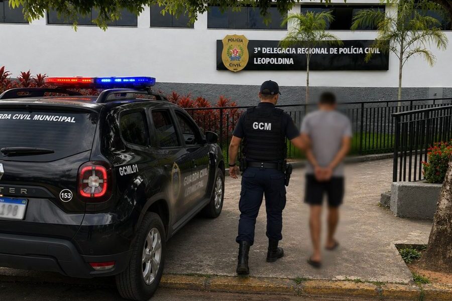 Homem é preso por descumprir medida protetiva e invadir casa da avó em Leopoldina