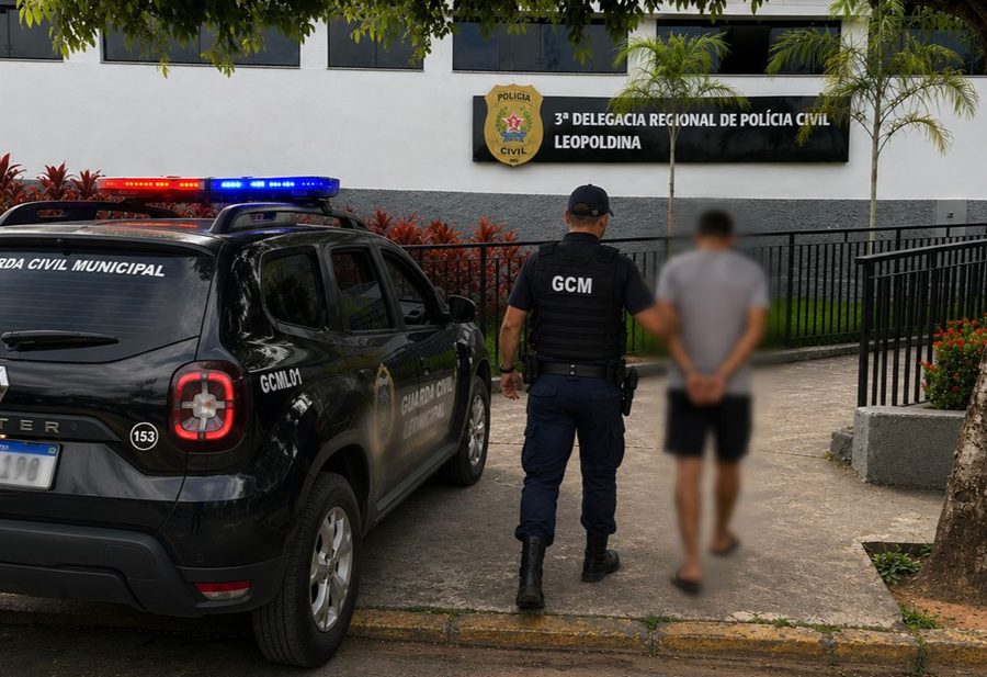 Homem é preso por descumprir medida protetiva e invadir casa da avó em Leopoldina