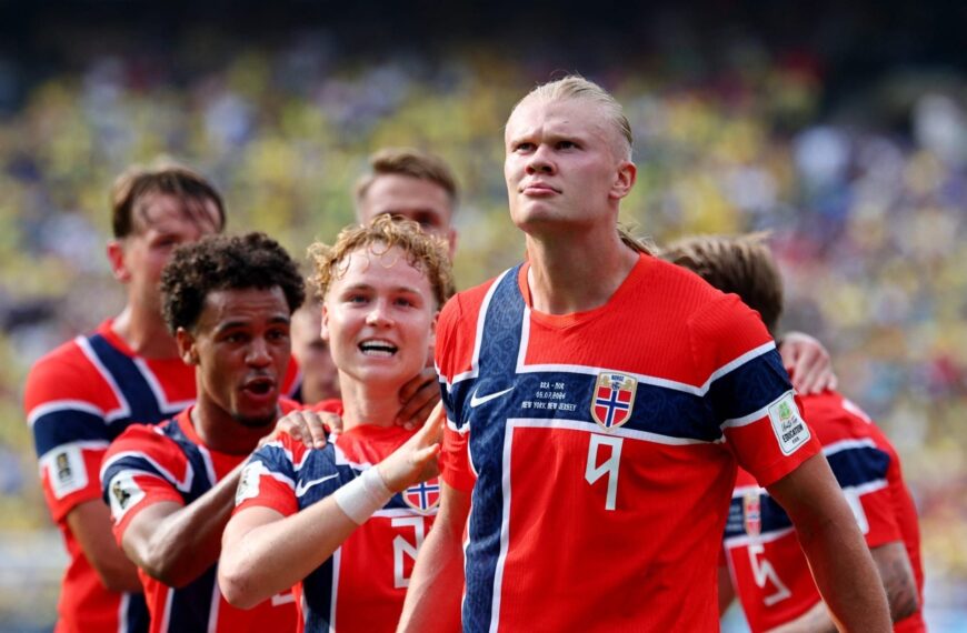 Brasil perde para a Noruega com dois gols de Haaland e está fora da Copa do Mundo