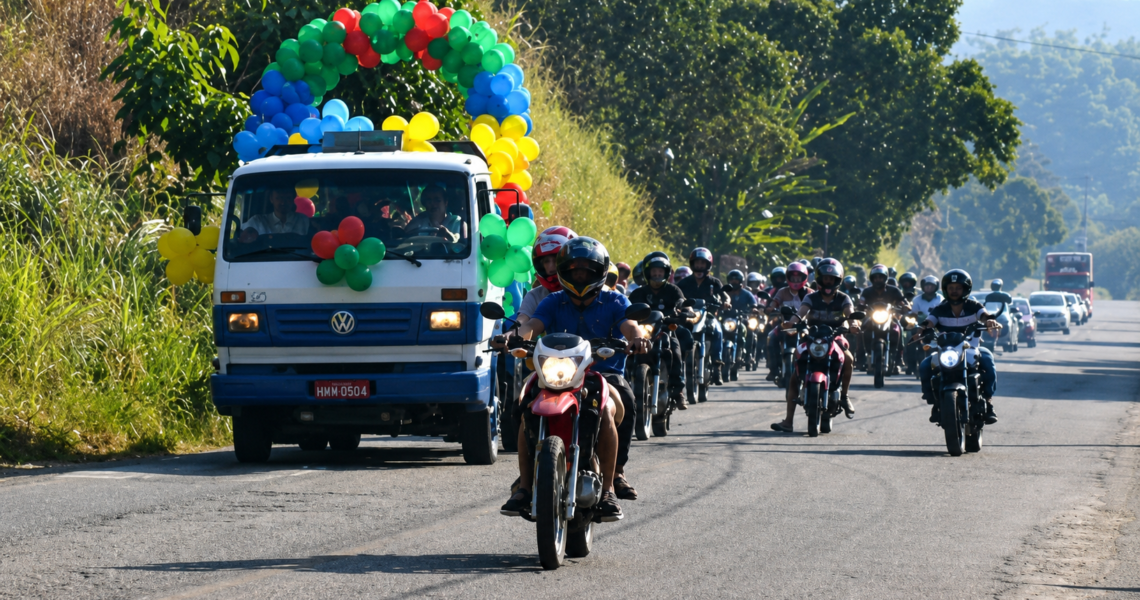 Festa de São Cristóvão segue até domingo com missas, procissões, carreata e bênção dos motoristas em Leopoldina