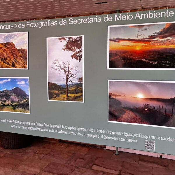 Exposição reúne fotografias finalistas do concurso ‘Belezas de Leopoldina’ e convida população para votação popular