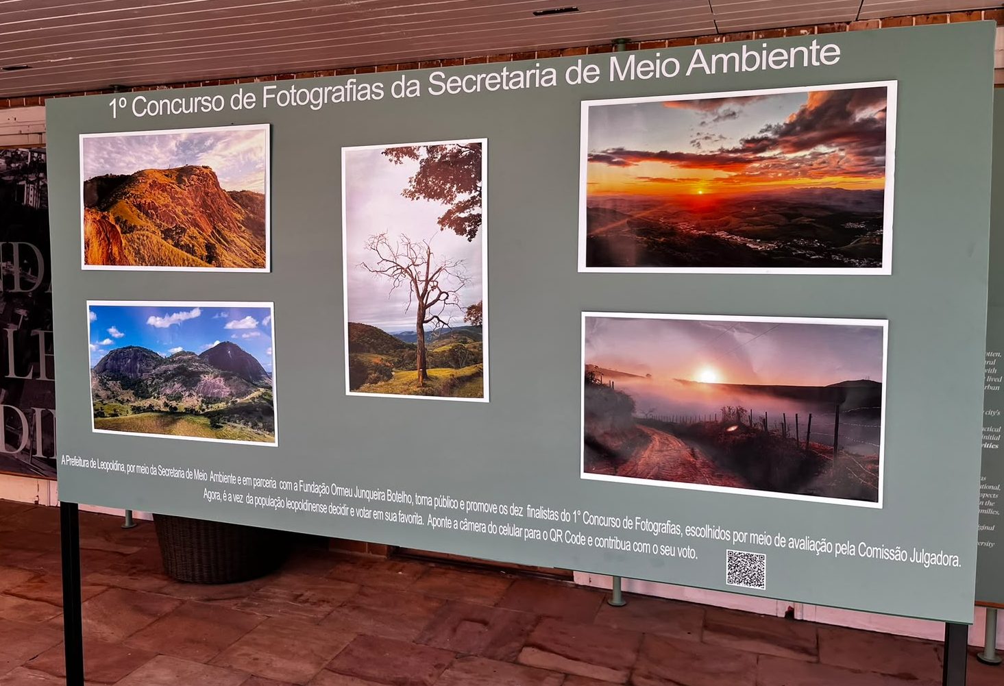 Exposição reúne fotografias finalistas do concurso ‘Belezas de Leopoldina’ e convida população para votação popular