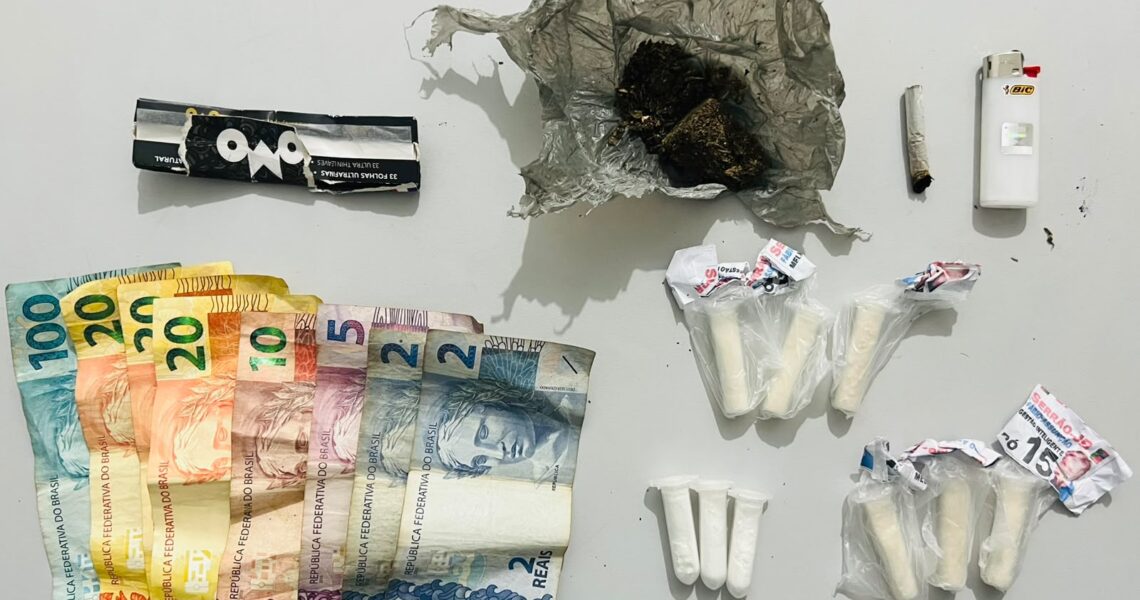GCM apreende drogas e prende jovem durante patrulhamento na Exposição de Leopoldina