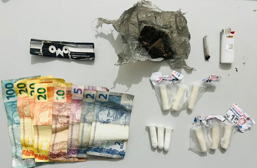 GCM apreende drogas e prende jovem durante patrulhamento na Exposição de Leopoldina