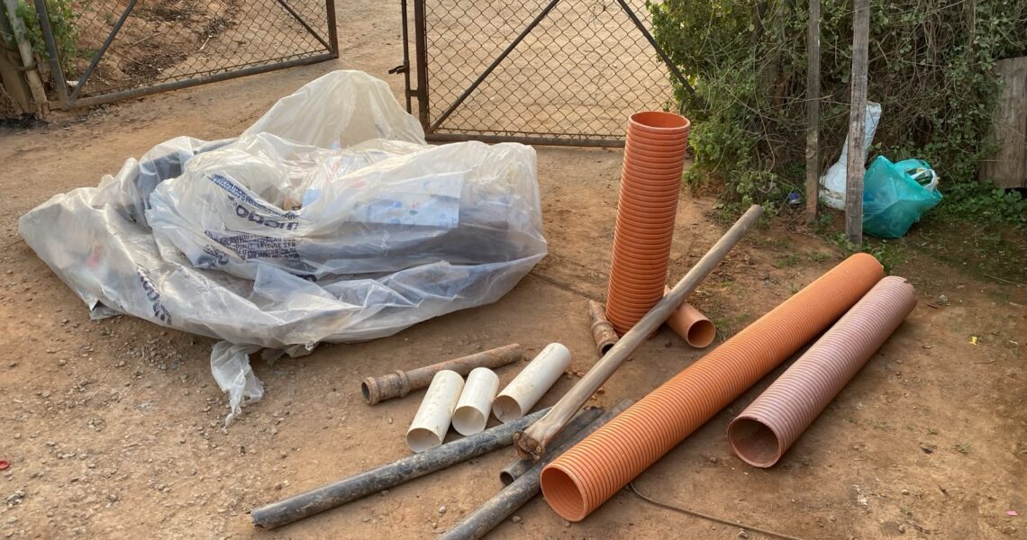 Homem é preso após furtar materiais de obra pública em Leopoldina