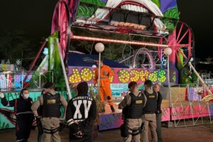 Criança de 11 anos morre após acidente em brinquedo de parque de diversões em Muriaé