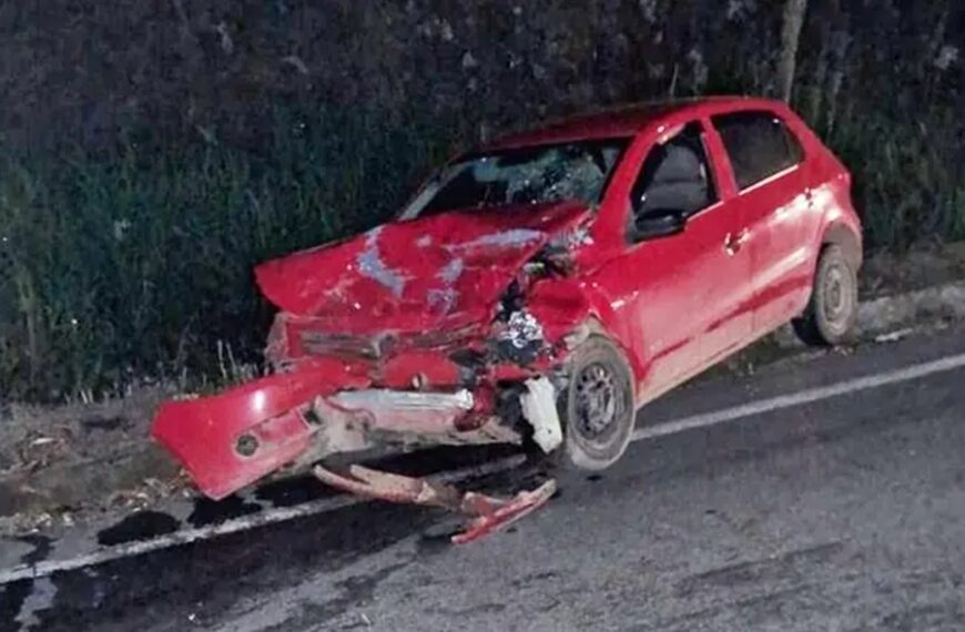 Motorista morre em grave acidente entre carro e caminhonete na MG-126 em Bicas