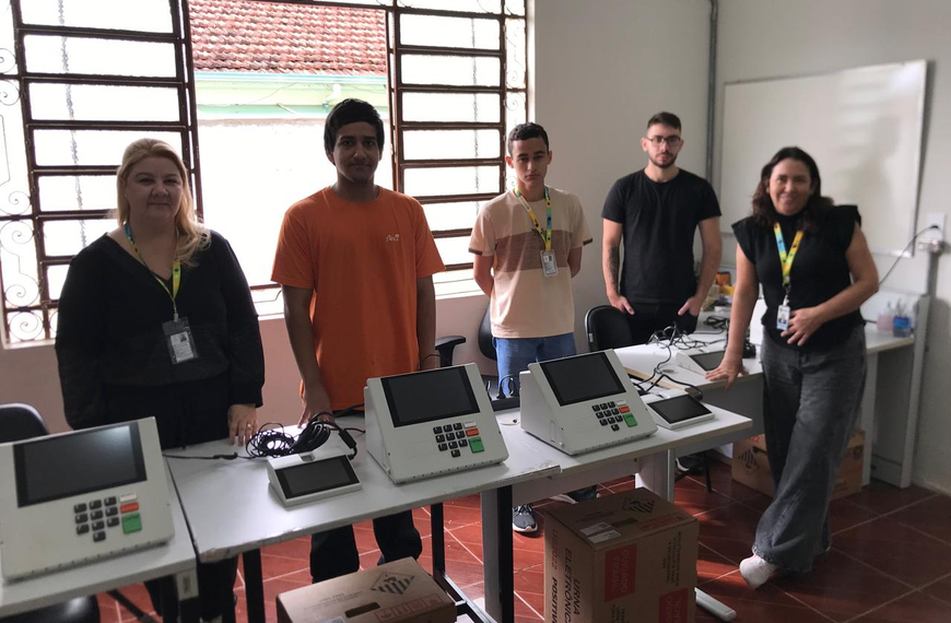 Leopoldina inicia preparação das urnas eletrônicas para as Eleições 2026