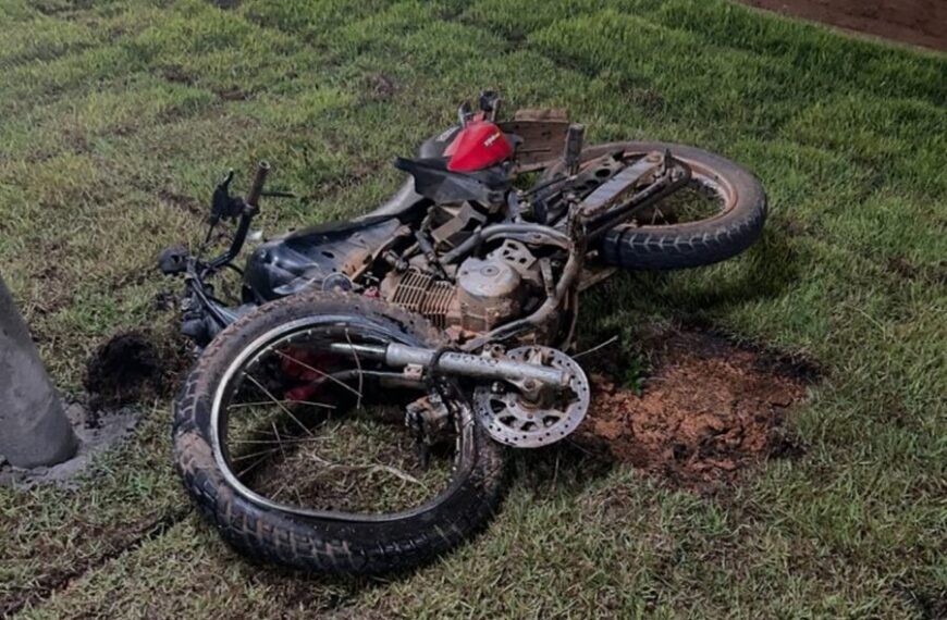 Motociclista morre após grave acidente de trânsito em São Sebastião da Vargem Alegre