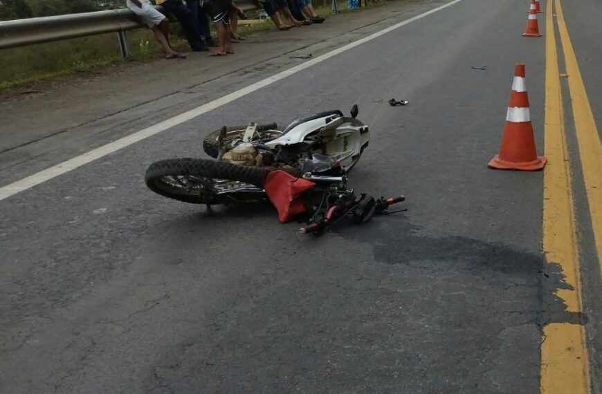 Motociclista morre em colisão com caminhão na BR-116 no dia em que completava 33 anos