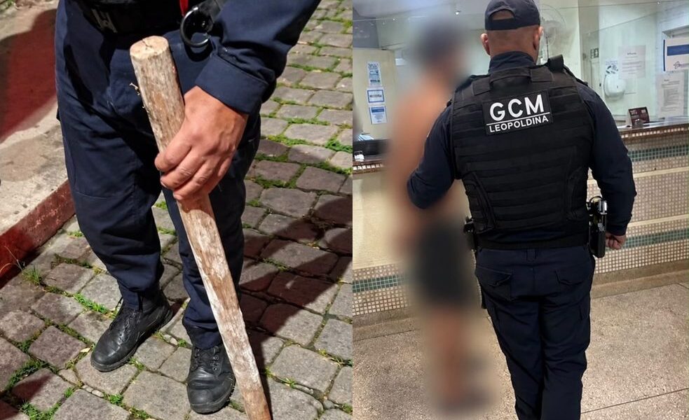 Homem é preso após agredir a mãe com socos e chutes no Bairro Mina de Ouro em Leopoldina
