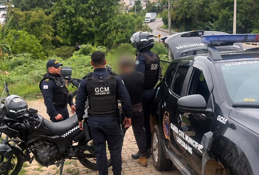 GCM recupera produtos furtados no Centro e prende homem de 47 anos em Leopoldina
