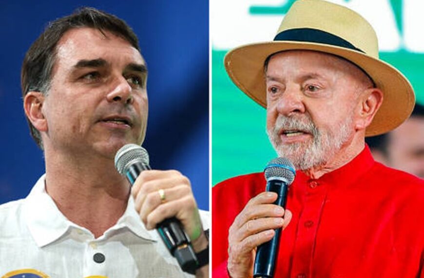 Flávio Bolsonaro e Lula disputarão o segundo turno das eleições presidenciais